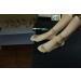 Silicone Female Mannequin Long Foot Display with Red Nail for Jewelry, Shoes, and Socks - Buy Online on GoSupps.com