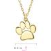 Petite Initial A-Z Paw Pod Necklace | Gold & Silver Animal Jewelry for Women & Teens - Buy Online on GoSupps.com
