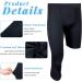 2 Packs Men's 3/4 One Leg Compression Tights - Medium Size | Unisex Athletic Leggings for Basketball Sports - Buy Online on GoSupps.com