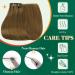 Easyouth Brown Clip-In Hair Extensions - Real 18 Inch Dark Brown Hair - 120g #4 7pcs for Natural Look - Buy Online on GoSupps.com