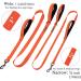 Vivaglory Traffic Handle Dog Leash - Reflective Padded Handles 1.5m Strong Training Line for Dogs - Orange - Buy Online on GoSupps.com
