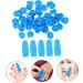 Uonlytech 100pcs Nitrile Finger Cots - Sky Blue Joint Protection Sleeves & Finger Cover Accessories for Ultimate Protection - Buy Online on GoSupps.com