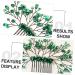 VINTORKY Green Branches and Leaves Hair Comb Crystal Bride Wedding Hair Comb Bride Crystal bridal hair comb rhinestone barrettes crystal leaf hair comb bridesmaid vintage rhinestones Metal - Buy Online on GoSupps.com