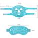 KOLTECH Reusable Gel Beads Face and Eye Mask Gift Kit - Hot & Cold Therapy for Migraine, Pain Relief, Puffiness - Sinus Pressure, Acne, Headaches - Blue - Buy Online on GoSupps.com
