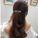 French Design Hair Barrette Set - 2PCS Tortoise Shell Celluloid Rectangle Clips for Women - Buy Online on GoSupps.com