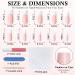 120 Pcs Long French Tip Press On Nails - Square White Tip Full Cover Matte Fake Nails for Women & Girls - Acrylic Glue On Artificial Fingernails - Buy Online on GoSupps.com