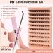 Individual Lash Extension Kit 100pcs 10-16mm 0.07 D-MIX Curl False Eyelash Clusters Women Lash Bond and Seal Glue Curved Tweezer for Lash Application Removal Beginner Practice Lash DIY Tool Set - Buy Online on GoSupps.com