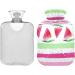 Durable 1L Heat Bottle with Cover Watermelon Striped Warm-Up Bag for Pain Relief & Heat Therapy - Buy Online on GoSupps.com