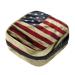 Menstruation pad bag with zipper women's napkin bag tampons collective bags for women and girls (American flag) color 3