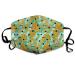 Tropical Plants And Exotic Leaves Washable Reusable Mask Cotton Anti Dust Half Face Mouth Mask For Kids Teens Men Women With Adjustable Ear Loops