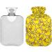 2L Rubber Hot Water Bottle with Cover - Pain Relief & Heating Bag for Children and Adults - Buy Online on GoSupps.com