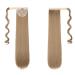 Cybelleza clip in ponytail extensions hair extension hair part like real hair braid cheap ponytail smooth hair sealing long wrapped heat -resistant (sandy blonde) 55 cm sandy blonde