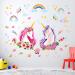 DECOWALL SG-2105 Unicorn Rainbow Wall Stickers - Removable Girls Nursery Bedroom Decor - Buy Online on GoSupps.com