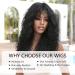 Testar Black Curly Wigs for Black Women | Shoulder-Length Deep Wavy & Heat-Resistant Synthetic Wig for Daily & Party Use - Buy Online on GoSupps.com