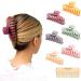 Solest London Hair Claw Clips - Pack of 6 Claw Clip for Women and Girls - 6 Trendy Coloured Claw Clip - 4.3 inch - Hair Claw Clips for all Hair with a hair comb gift (Pastel Matte) - Buy Online on GoSupps.com