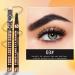 Jubepk Eyebrow Pencils Waterproof Eyebrow Tip Applicator 4 Tip Design Long Lasting Contouring 1ml Coloring Tool for Men Women Shaping and Filling in Sparse Areas - Buy Online on GoSupps.com