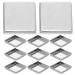 30 Pi ces Palette Fard Paupi res Vide Po les M talliques Carr es Recharge Aimant e pour Fard Joues et Maquillage DIY Organisateur Cosm tique