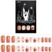 W-LOVNEST Halloween Decoration Nails Tools 24pcs Full Square Fake Nails Featuring Flower Pumpkins and Accents - Buy Online on GoSupps.com