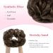 Haardutt Synthetic Hair Extensions - Tess Hair Part with Rubber Band 55g Ash Brown Large Bun Hair Tie for Women & Girls - Buy Online on GoSupps.com