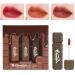 3Pcs Matte Liquid Lipstick Kit Long Lasting Lip Tint Waterproof Lip Stain Pigmented Lip Makeup Gift Sets for Girls and Women