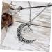 ifundom Delicate Neck Jewelry Cutout Moon Necklace Vintage Decor Yoga Ornament Dainty Necklace Romantic Necklace Pendant Lotus Flower Decor - Buy Online on GoSupps.com