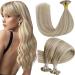 Hetto extensions real hair bonds blond hair extension bondings real hair extensions bondings smooth ashblond highlights light blond # 17/23 50cm 50g 20 inch 2-2 # 17/23