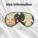 Luxury Red Rose Floral Double-Sided Sleep Eye Mask | Soft Blindfold with Adjustable Strap | Light Blocking for Restful Sleep - Buy Online on GoSupps.com