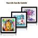 Betionol Diamond Painting Frame 12x12in Black Solid Wood w/ Acrylic Glass & Hanging Kit - Buy Online on GoSupps.com
