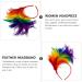 Lurrose Colorful Feather Fascinator Headband | Elegant Wedding Hair Accessories for Parties - Buy Online on GoSupps.com