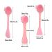 Buy Silicone Facial Cleansing Brush - 4 in 1 Beomeen Face Scrubber for Exfoliating & Massage - Deep Clean Gentle Double-Ended Design (Pink) - International Shipping Available - Buy Online on GoSupps.com