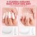 Morovan 2OZ Poly Extension Gel Nail Set - Clear and White Colors for Professional DIY Nail Art - Buy Online on GoSupps.com