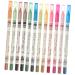 FOMIYES 12 Pcs Waterproof Eyeshadow Green Suit Pencil Eyeshadow Lip Liner Miss Water Proof Liquid Eyeliner