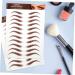 Mikinona 5 Sheets Eyebrow Stickers Simulation Eyebrow Peel off Eyebrow Sticker Fake Eyebrows Makeup Eyebrow - Buy Online on GoSupps.com