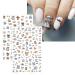 JMEOWIO Animal Cat Nail Art Stickers - 8 Sheets | Self-Adhesive Pegatinas U as | Cute Nail Supplies for Design Decoration - Buy Online on GoSupps.com