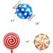 21 pcs 18" Sweet Candy Balloons  Round Lollipop Balloon Birthday Wedding Party Balloons - Buy Online on GoSupps.com
