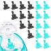 FireAnt Reusable Silicone Salt Pods Refills for Navage Nasal Care Substitute for Navage Salt Pods Refills Silicone Pads Replacement Accessories for Saltpods Capsules (20 Pack - Black 10 + Blue 10) Black 10 Pack + Blue 10 Pack