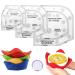 Bowl Cozy Template 3 Sizes, Clear Acrylic Bowl Wrap Clear Bowl Cozy Pattern Template Cutting Ruler Set, Transparent Quilting Templates Cozy Bowl Template Set for DIY Kitchen Art Craft