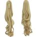 FXYTK Claw Clip Ponytail Hair Extension 18 Inch Curly Sandy Blonde Mix Bleach Blonde - Buy Online on GoSupps.com