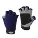 Palmyth UV Fishing Gloves Sun Protection Fingerless Kayaking Glove Men Women UPF 50+ SPF for Sailing, Hiking, Paddling, Canoeing, Rowing, Driving Navy Blue Large