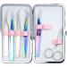 Portable Pink Tweezers Case for Eyelash Extensions | Travel Storage Bag for Makeup Tools | PU Leather | Scissors, Lash Brush | Grafting Extension - TC-P - Buy Online on GoSupps.com