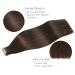 WhenALIFE Tape Extensions - 20Pcs 30g 25cm Real Remy Hair Invisible Skin Weft Silky Straight Dark Brown #2A - Premium Quality Hair Extensions - Buy Online on GoSupps.com