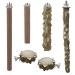 Allazone 6 pieces of birds bird seat rod Natur Beckstagen for birds such as budgie and premium cork seating board for birds finches budgies aras 3