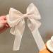 Inilbran Vintage Silk Bow Hair Clips Long Silk Satin Bow Hair Barrettes French Chiffon Hair Clip Barrette Long Silk Ribbon Bow Hair Clips Headpiece Large Silky Bow Hair Accessories for Women Champagne - Buy Online on GoSupps.com