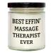 Massage Therapist Gifts Best Effin' Massage Therapist Ever 9oz Vanilla Soy Candle Birthday Unique Gifts from Friends Family Coworkers