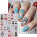 JMEOWIO 6 Sheets 3D Embossed Christmas Glitter Nail Art Stickers Decals Self-Adhesive 5D Santa Elk Snowflake Winter Holiday Nail Supplies Nail Art Design Decoration Accessories - Buy Online on GoSupps.com
