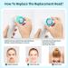 6 PCS Blue Facial Cleansing Brush Head Replacements - Sensitive & Acne Cleanse, Exfoliating Compatible Replacements - Buy Online on GoSupps.com