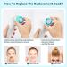 TOPyoth Facial Brush Head Replacements - Sensitive Exfoliating Brush (Blue 4 Pack) - Buy Online on GoSupps.com