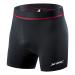 XGC Men's Cycling Underpants Cycling Shorts Cycling Pants with Elastic Breathable 4D Gel Seat Pad with A High Density Black L