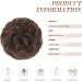 FESHFEN Messy Bun Hair Piece - Synthetic Wavy Curly Chignon Ponytail Extension in Caramel Brown - Buy Online on GoSupps.com
