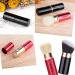 Canzoon Retractable Powder Brush Set - 2PC Blush & Foundation Brushes for Travel - Soft Versatile Black & Red Gold - Buy Online on GoSupps.com